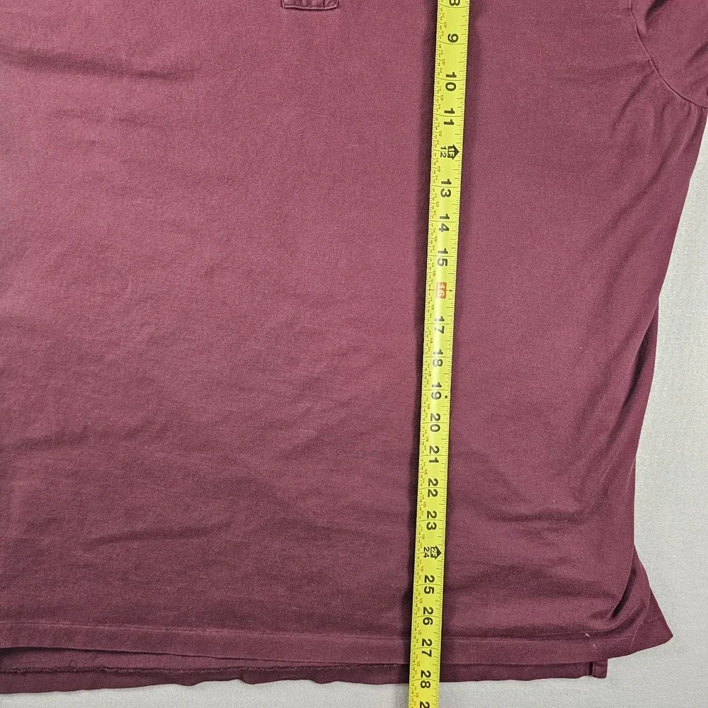 Polo Ralph Lauren Mens XL Burgundy Classic Fit Cotton Pony Logo Polo Shirt